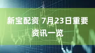 新宝配资 7月23日重要资讯一览